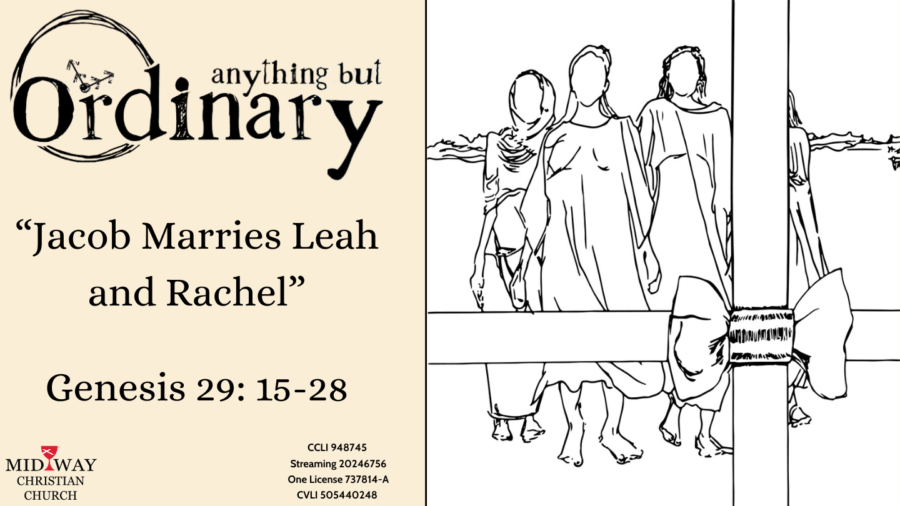 thumbnail image for sermon: "Jacob Marries Leah and Rachel" Genesis 29: 15-28.